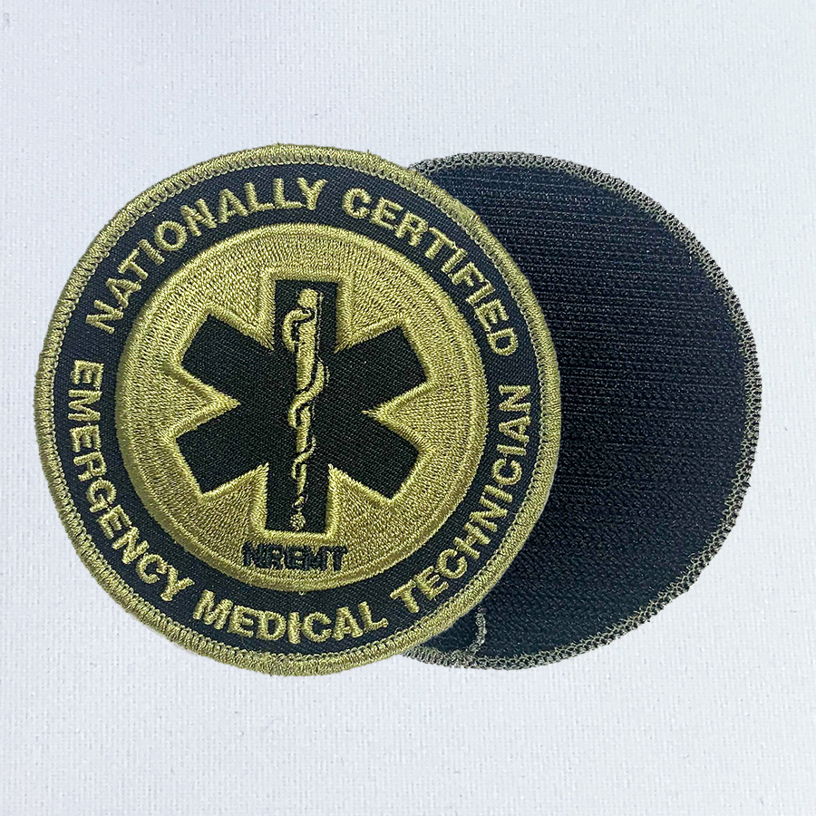 Paramedic Badge Eagle Top Gold color 3D Service EMT Patch EMS NREMT-P Medic G 52 